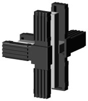 T-Verbinder mit Abgang - 25x25mm