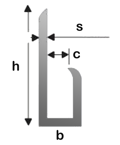 U-Verbindungsprofil 20 x 10 x 1,5 mm - Pulverbeschichtet